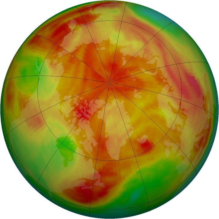 Arctic ozone map for 20 April 1979